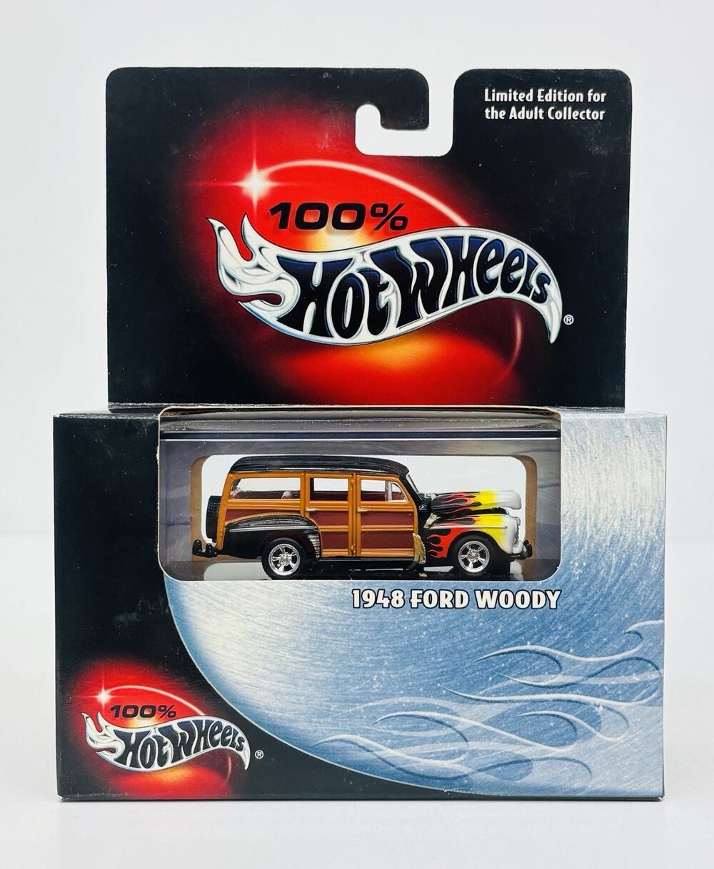 100% Hot Wheels 1948 Ford Woody Black Box 54525 Sealed